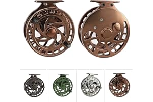 AVENTIK EUPHENG Z Aventik 2nd Generation High Reel Feet Center-Pin Floating Reel CNC machined Easy Line through (Coffee)