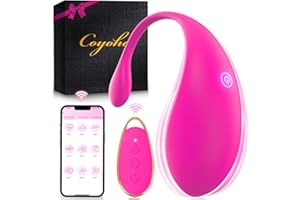 COYOHO Vibradorador Mujer Juguetes Eróticos Para Pareja Sexuales Juguetes Sexuales Vibrador Mando Distancia Vibradorador Clítoris Control Remoto APP 9 Modos Consoladores.. Para Mujer Con Vibración