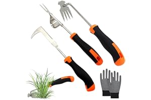 JJIW 3 Pcs Weed Puller, Weeding Tool, Gardening Tools Enables Efficient Root Removal And Precision Weed Extraction, Weed Remover Tool（3 PCS）