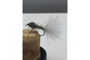 BestCity Mosca para pesca con mosca Prime, colección HARES EAR BLANCO MARABOU X8, paquete de 10 moscas de trucha