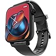 TAGG Verve Connect Ultra 1.78" AMOLED Display Bluetooth Calling Smartwatch | Always on Display | Password Protection| Functional Crown | 120+ Sports Mode | HR; SPO2; Games; Calculator & More | Black