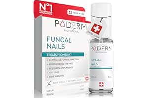 PODERM - FUNGAL NAIL TREATMENT - Nail Fungus Treatment for Toenail - Exceptional and Powerful Plants Anti-Fungal Restorative Properties - Professional Foot/Hand Treatment - Quick&Easy - Swiss Made