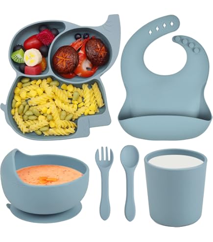 Set Di Svezzaento Per Babini – Piatto Di Aspirazione E Ciotola Con