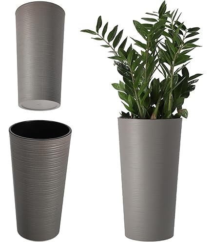 Capi europe Capi Nature Row NL vase laag 44x56cm bloempot ivoor Capi europe Capi Nature Row NL vase laag 44x56cm bloempot ivoor