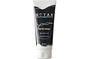 Gel de Rasage Transparent BOTAK pour Crâne Rasé | 95% d’origine naturelle, Végan, Français | Anti Coupures et Irritations | Effet cryo chaud puis froid | Régulateur de pH et flore microbienne | 100mL