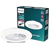 Philips Atlas LED plafondlamp ventilator 28W 35W, 2700-5500K, nikkel, incl. afstandsbediening Philips Atlas LED plafondlamp ventilator 28W 35W, 2700-5500K, nikkel, incl. afstandsbediening