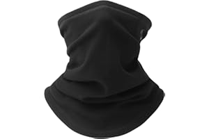 Oscenny Snood,Soft Windproof Breathable Neck Gaiter Scarf for Cold Windy Days,Stretchy Thermal Fleece Stable Snoods for Men Women Autumn Winter