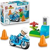 LEGO DUPLO Kasabası Mavi Polis Motosikleti 10471-2 Yaş ve &Uuml;zeri &Ccedil;ocuklar i&ccedil;in Memur Fig&uuml;r&uuml;, Koniler ve Trafik Işıkları İ&ccedil;eren