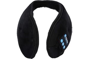 Tiiyee Paraorecchie con Bluetooth, Auricolari Wireless Cuffie Invernali Bluetooth Musica Donna E Uomo Ricaricabili Morbidi Per Dormire Pieghevoli Regolabili Headphones Viaggi Pisolino Lavoro A Turni