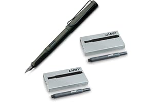 Lamy Penna stilografica Safari Umbra 1203065 plastica Umbra M (+ 10 cartucce nere)