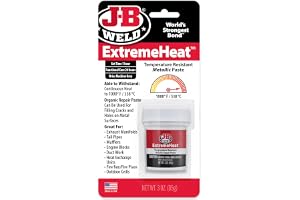 J-B Weld 37901 ExtremeVärmebeständig metallisk pasta – 85 g, grå | Värmebeständig metallreparationsförening för avgaser, ugnar, eldstäder, grillar och metallreparationer upp till 140 ° C