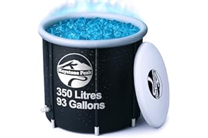 Keystone Peak Cold Plunge Tub – Portable Ice Bath Tub for Athletes & Adults – Inflatable Bathtub for Cold Water Therapy, Sports Recovery & Wellness – Outdoor & Indoor Use – 5-Year Assurance