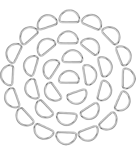 Merriway Gardinenringe Aus Metall, Vermessingt – 24 Stück, Innendurchmesser 16 Mm, Weiß