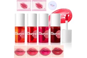 YGACHE Tintas Labiales Pintalabios Permanente Tinte De Labios Gloss Liquida Water Tint Coreana Lip Maquillaje 4 Piezas LíQuidas Hidratante Mejillas Brillo Hydrating Cheek Hold Lipstick LáPiz Labial
