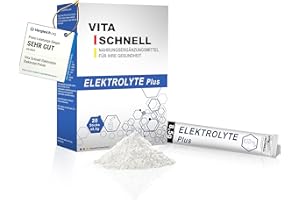 DPG DELNAVA PHARMA GMBH Vita Schnell Elektrolyte Sticks 20 Stk. – Optimale Elektrolyt Versorgung – Vegane, gluten- und laktosefreie Sport Elektrolyte – Made in Germany – Elektrolyte Pulver für schnelle Regeneration