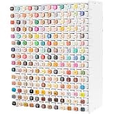 TOWEBOORY Bureau-organizer voor 180 markers, universele opbergstandaard, marker, pen, opbergorganizer, markeerorganizer met a