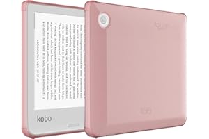 TUDIA SKN - Funda diseñada para Kobo Libra 2 de 7 pulgadas, esquinas reforzadas, a prueba de golpes, delgada, antiamarilleamiento, parte trasera transparente, ligera, mate, agarre lateral, parachoques