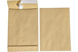 25x Premingo Faltentaschen B4 A4 braun, 250x353mm, 4cm Falte Stehboden, selbstklebend mit Abziehstreifen, 130 g/qm, Faltenversandtaschen Musterbeutel