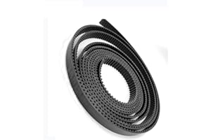 PNLOOG PJinloog-Timing belt Arc HTD3M Open Synchronous Belt, Width 9/10/15/20/25mm, HTD3M-15mm Polyurethane Steel PU, Black HTD3M Timing Belt CNC Precise size (Size : Length 5M, Width : 9mm Color Black)