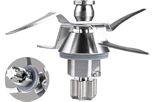 Arcets Cuchilla compatible para Vorwerk Thermomix TM31 Bimby TM 31 Cuchillos Batidora Hoja Afilada de Acero Inoxidable Junta Incluida Base de metal resistente