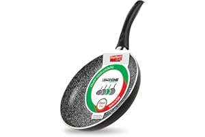 GadHome Classic 26cm Poêle à Frire Antiadhésive, Noire | Poêle en Aluminium avec Poignée Ergonomique | sans PFOA pour Une Cuisson Saine | Résistant au Lave-Vaisselle et à l'Induction