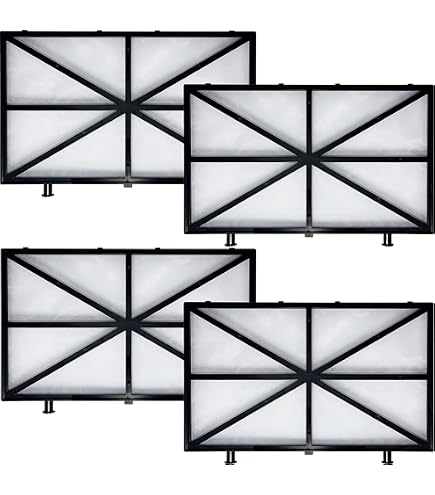 Lot De 4 Filtres Lavables Ultra-fins Pour Robot De Piscine - Compatible Avec Modèles Pearl, Catfish, Qualer, Klinwass, Pontaqua, Power 4.0, LYNX ES10