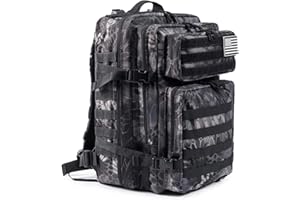 QT&QY 45L Militärischer taktischer Rucksack Bundeswehr Rucksäcke für Männer Molle Armee Angriff Tagesrucksack 3 Tage Bug Out Go Tasche Trekking Wanderrucksack