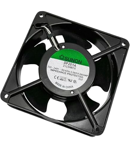 DP201A-2123HST.GN | SUNON FAN, AXIAL, 120 X 38MM, 230VAC, SLEEVE BEARING, HIGH SPEED, 2550/2900 RPM, TERMINALS