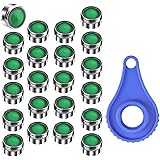 Rovtop 22 Pezzi Rompigetto M24 Rubinetto Maschio Universale Anticalcare, Filetto M24x1 per Rubinetti Miscelatore Monocomando 