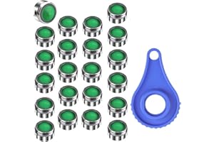 Rovtop 22 Pezzi Rompigetto M24 Rubinetto Maschio Universale Anticalcare, Filetto M24x1 per Rubinetti Miscelatore Monocomando Miscelatore Lavabo Cucina Bagno (22 PCS)