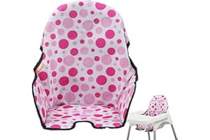 TEDIOUS Funda trona para | Cojín para silla alta para bebé | Cojín para silla alta plegable | Alfombrilla lavable para asiento de bebé, accesorios para sillas de comedor