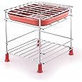 VIGNESHGENIX Stainless Steel Matka Stand With TRAY (Free) for FLAT BASE Water Pot Can| Matki/Ghada/Pot Stand for Water Dispenser | Plant Pot Steel Holder/Rack (20 * 20 * 20 cm) ok
