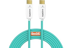 RUIPRO Kabel światłowodowy HDMI 8K, 2 m, 48 Gb/s, 8K przy 60 Hz, 4K przy 120 Hz, dynamiczny HDR/eARC/HDCP 2.2/3D, wąski, elastyczny, do telewizora HDV/projektora, kina domowego, TV, konsoli do gier