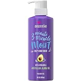 Aussie Parabensiz Mucize Nemli 3 Dakika Mucize Sa&ccedil; Kremi, Kuru Sa&ccedil; Onarımı i&ccedil;in Avokado, 16,0 fl oz