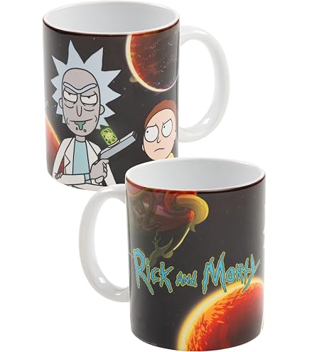 Rick & Morty Mr. Meeseeks Kaffeebecher – 315 Ml (11 Oz), Offiziell Lizenziert, Mehrfarbig, Perfektes Fan-Geschenk