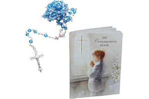 WIDDLE GIFTS LTD First Holy Communion Gift Set Prayer Book and Rosary - Boy/Blue C6041 0417