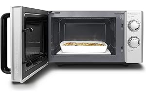 ‎CASO CASO MG 20 Ecostyle Ceramic - Design Mikrowelle mit Grill, Testsieger Haus & Garten Test, größere Nutzfläche dank CASOTEK Boden, 20 Liter, Garen auf zwei Ebenen