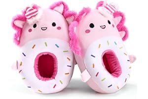 IceUnicorn Kids Toddler Slippers Boys Girls Cute Cartoon Animals Warm Home Slippers