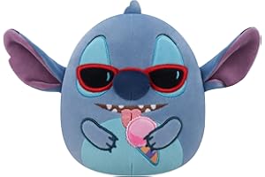 Squishmallows SQDI01086 Stitch avec Cornet de Glace 25 cm, Peluche Officielle Jazwares, Doudou Super Doux