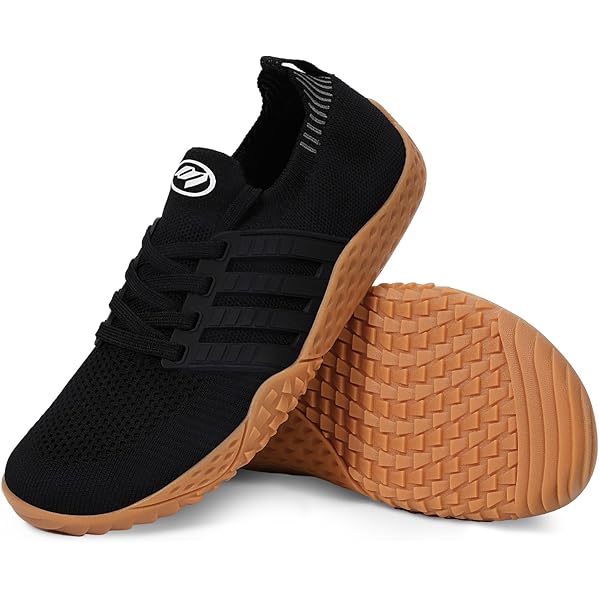 RUYI Uniseks brede blotevoetenschoenen voor dames en heren, minimalistische trailschoenen, ademende sneakers, antislip, wandelschoenen met zero-drop- zool, A1 wit., 45 EU