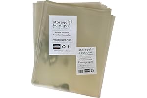 storage.boutique Photograph Protection Sleeves, Archive Standard, Acid Free, 12 x 10 inches, 308 x 257 mm, 25
