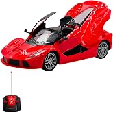 Full Function Rechargeable Drift Trolley with Remote Control Opening Toy Doors and Luggage Super Fast 1:16 Lighted Sports Car (K