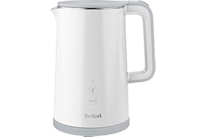 ‎TEFAL Tefal Sense KO6931 czajnik elektryczny z wyświetlaczem cyfrowym do wyboru 5 temperatur, gotowanie za naciśnięciem przycisku, pojemność 1,5 l, utrzymywanie ciepła przez 30 minut, podstawa 360°