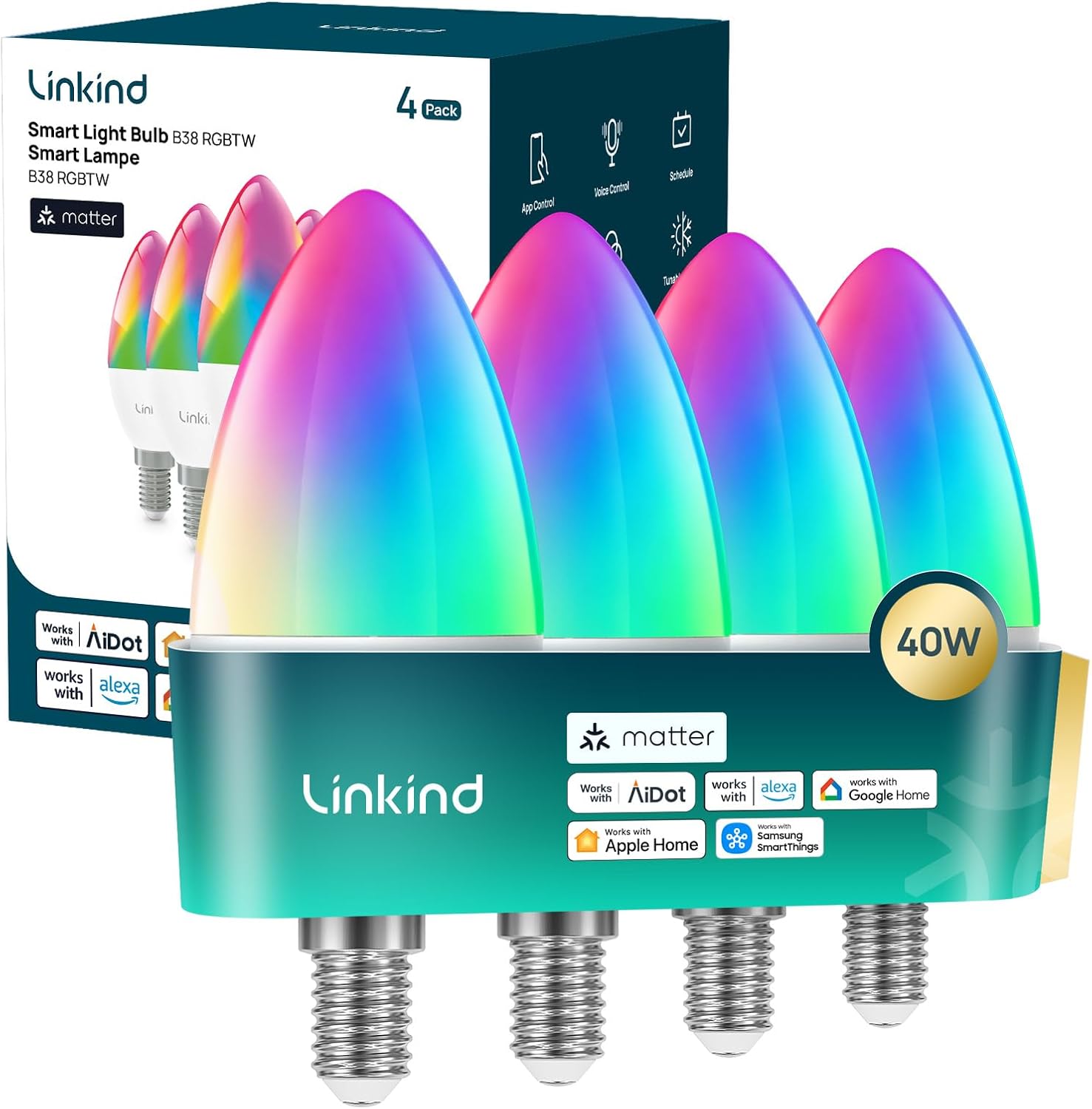 Erfahrungsbericht & Test : Linkind Matter E14 Kerze kompatibel Alexa Goo (Sélection)