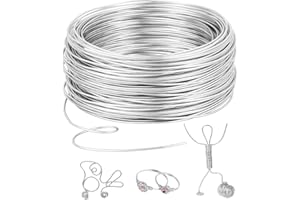 Romon Filo e Alluminio 2 mm x 30 M, Filo Modellabile Metallico, Abbellimenti per Gioielli