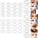 IOXQP Stencil Trucco Occhi Riutilizzabili 4pz Stencil Eyeliner + 2pz Stencil Eyeliner Occhi Cat + Stencil Trucco Occhi Ombret