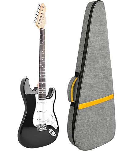 Fender FE610 hoes voor elektrische gitaar, zwart, met comfortabele tweedelige handgreep