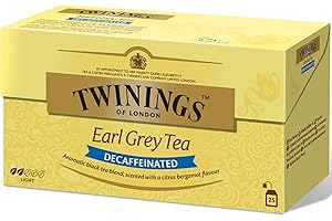 Twinings Earl grey - Té descafeinado, 25 Bolsas
