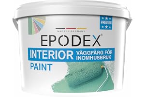 EPODEX Premium Väggfärg med Väggskyddsformel - Forest | Väggfärg, Hög Täckförmåga, Tvättbar, Stänkfri & Luktfri, Sidenmatt &