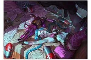 Displate - Poster en Métal - Montage Facile sans Perçage - League of Legends - League of Legends Champions - Loose Cannon h - Taille L - 67,5x48cm Matt